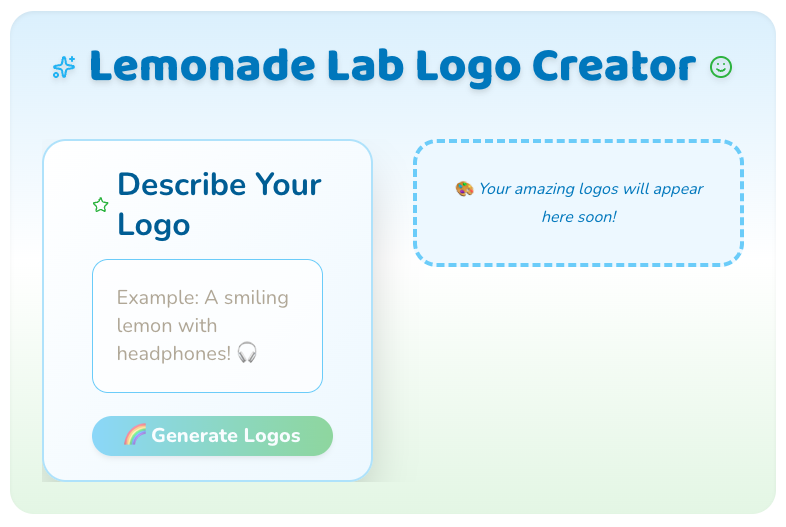 Lemonade Lab Create Your Own Logo
